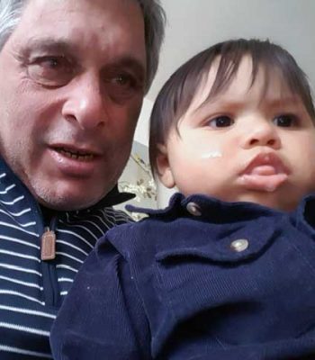 with grandson bg